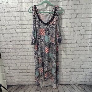 Ladies Dept 222 Cold Shoulder dress Size 1X